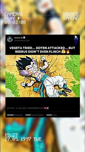 Vegeta Tried… Goten Attacked… But Beerus Didn’t Even Flinch 😤🔥