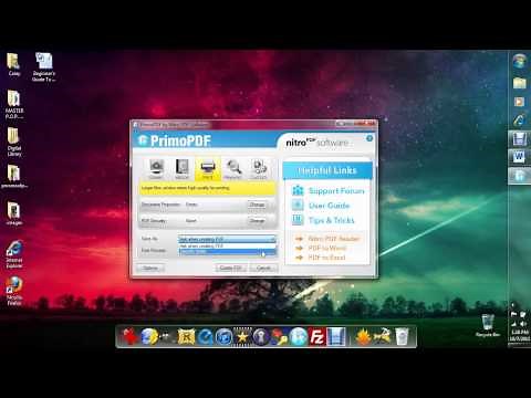 How To Use Primopdf.wmv