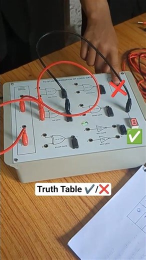 Truth Table Verification 😲 | Logic Gate Practical | 1 minute mein concept clear 🔥trick