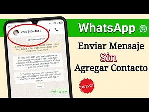 Cómo Enviar Mensaje / llamar WhatsApp SIN Guardar Contacto / SIN Agregar Número a Contactos