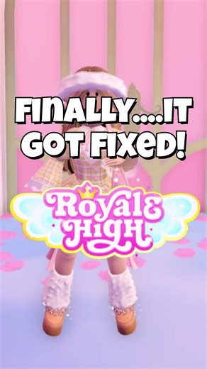 ROYALE HIGH FIXED IT !! 😁 #roblox #royalehigh #royalehighroblox #shorts