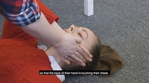 If someone is unconscious but is breathing and has no other life-threatening conditions, they should be placed in the recovery position. This video provides a step-by-step guide. | nhs.uk