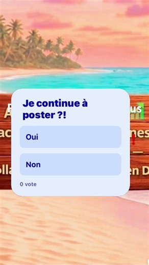 SONDAGE EST-CE QUE JE CONTINUE OU J’ARRÊTE A VOUS DE CHOISIR AVANT L’ÉPISODE 19‼️❤️