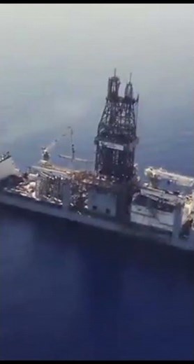 How Drillship Looks from Top Offshore Drilling Tech #shorts