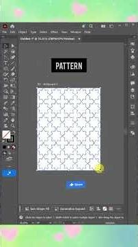 🔥 Secret Illustrator Trick to Make Seamless Patterns FAST! #shorts #pattern #graphicdesign #trending
