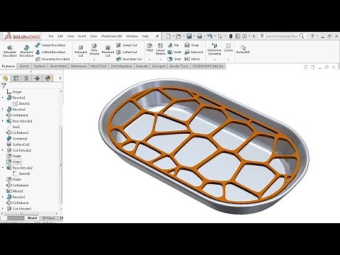 Voronoi Pattern - SolidWorks Tutorial