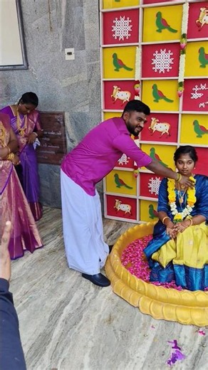 💐💐சடங்கு விழா மாலை?#manjalneerattuviza #koodankulamfunction #shorts