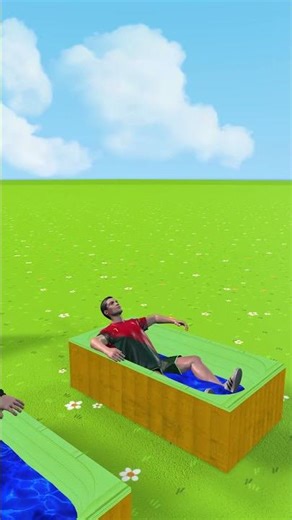 MrBeast & Ronaldo Switch Waters With Every Slap 😂 #scaryteacher3d #familyfun #animation