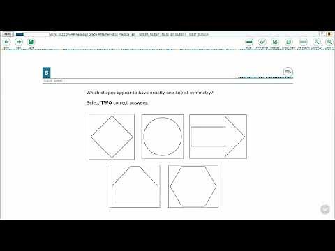 4th Grade STAAR Practice Lines of Symmetry (4.6B - #5)