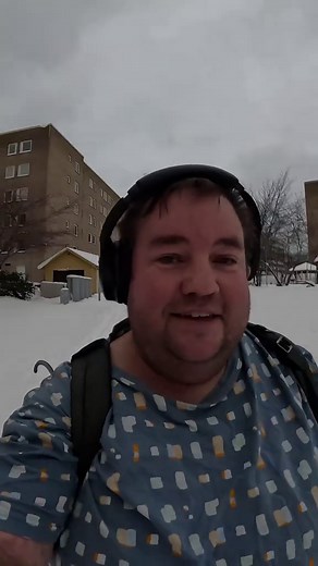 Experience a Snowy Afternoon Swim in Sweden