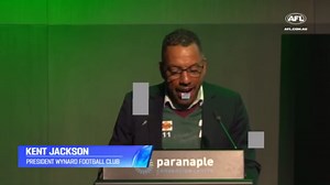 "You should never underestimate the devil in all of us." Kent Jackson unveils Tasmania Football Club's logo 👏 | AFL