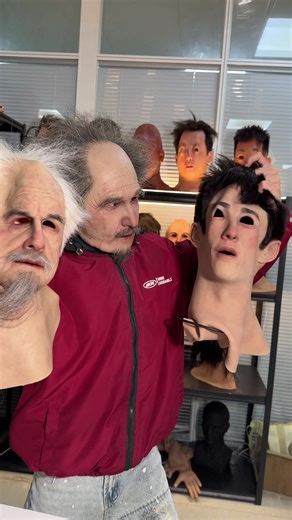 Simulated human face mask#siliconemask #Halloween #cosplay #simplusth