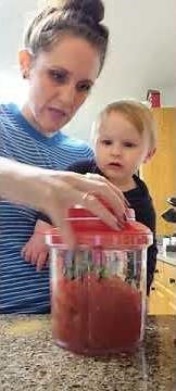 Making Salsa with Tupperware's Power Chef