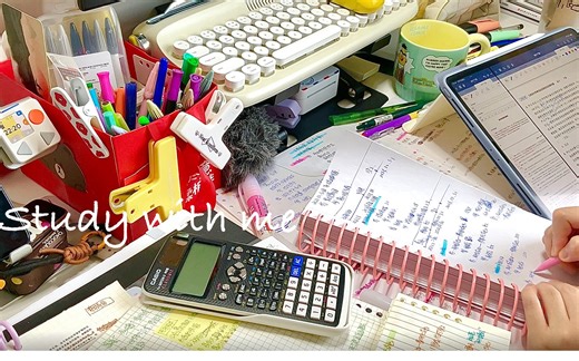 【Ray Hon】•原创•实时沉浸学习2小时study with me 背景音 无音乐 无休息 写字声 自律 励志 激励