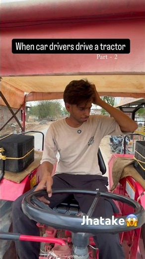 Car drivers drive a tractor part -2 😀 #rahulyadavsdl #comedy #youtubeshorts