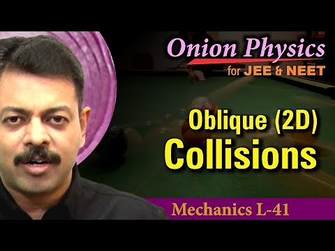 Oblique / 2 D Collisions | SOP for JEE & NEET | Class 11 #OnionPhysics | Mechanics L-41