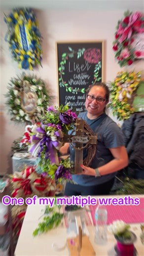 He is Risen Wreath. One of my multiple wreaths from last year. I love making grapevine. LiserCustomWreaths.com #wreathmaker #doorwreath #heisrisen #handmade #grapevine