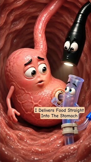 How does a PEG tube deliver food directly into the stomach? 🏥