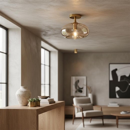 Amber Glass Ceiling Light / Modern Kitchen Chandelier / Designer Entryway Light / Loft Living Room Ceiling Lamp / Polished Glass Hallway Lighting E27 - Etsy Australia