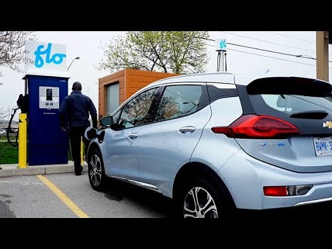 Using a fast charging station on the FLO network