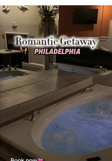 Romantic adults-only hotel near Philadelphia featuring private jacuzzi suites, customized room decorations for anniversaries and birthdays, and special celebration packages—perfect for couples seeking a discreet, intimate getaway with affordable luxury, whirlpool tubs, cozy ambiance, and unforgettable romantic experiences in Bensalem, PA. Book through my link to get it cheaper ⬇️🚨👀 #tiktokgorisingstarsl2 #dateideas #sanvalentin #philly #couples