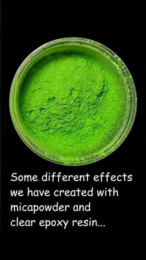 there are endless possibilities with different ways of using micapowder with epoxy resin #micapowder