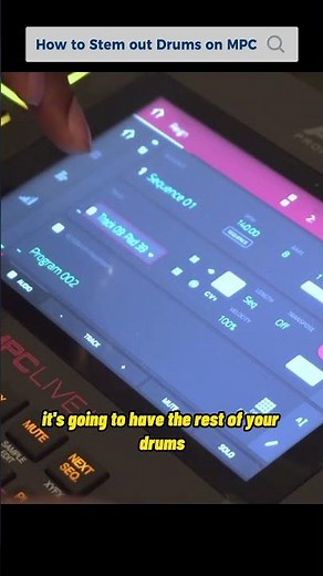 How to Stem Out/Trackout Your Drums on Mpc