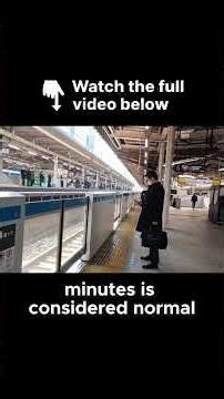 Japanese Train Accuracy Is Actually Unhinged #japan #trains #shorts