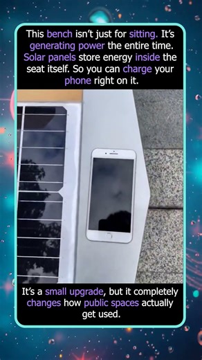 This Bench Charges Your Phone Using Solar Power