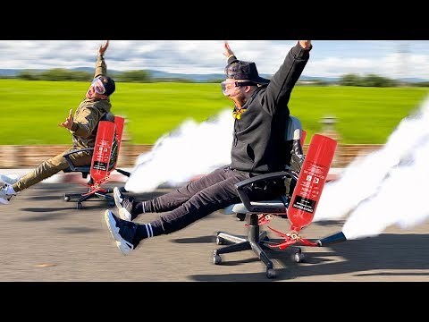 THE BEST FIRE EXTINGUISHER CHAIR RACE EVER