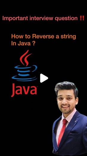 Ethesh on Instagram: "How to Reverse a String in Java ✅ Important interview question ‼️ Will you be able to answer to this question now?"