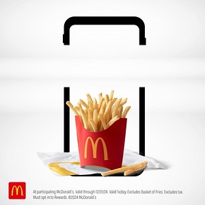 $2 goes a long way in the McDonald’s app. Get any size Fries for FREE when you spend $2 in the app. | McDonald's | Facebook
