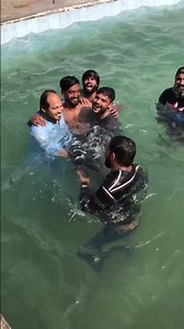 Fun With Friends At Swimming Pool