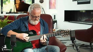 1.9K views · 1.2K reactions | The X7-12 parlor sized 12 string guitar with its smaller body size and shorter 24" scale, creates a warm note attack and the lower tension feel makes it adaptable to many styles. Listen as Pat demonstrates the guitar with this finger style piece really bringing out the beautiful harmonics and defined note separation. | Emerald Guitars | Facebook