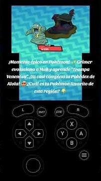 ¡Momento épico en Pokémon! Grimer evoluciona a Muk y aprende "Trampa Venenosa". #pokemon
