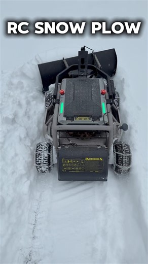My RC Snow Plow Has Made Winter Work Turn Into Winter Fun! Work Made Easy With This Beast! #snow