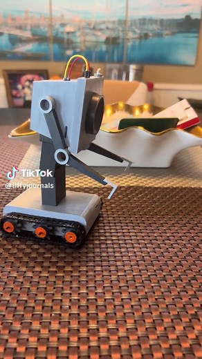 Version 2!! I finally made it actually pass butter. Tutorial and files are up on YouTube!! Link in bio #rickandmorty #passthebutter #DIY #robot #fyp