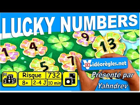 Vidéorègle Jeu de Société " LUCKY NUMBERS " par Yahndrev (#732)