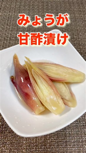 甘酸っぱさと食感がクセに！茗荷の甘酢漬け／Pickled Myoga Ginger in Sweet Vinegar ＃ショート＃ショート動画＃みょうがレシピ＃茗荷レシピ＃簡単漬物＃簡単茗荷レシピ