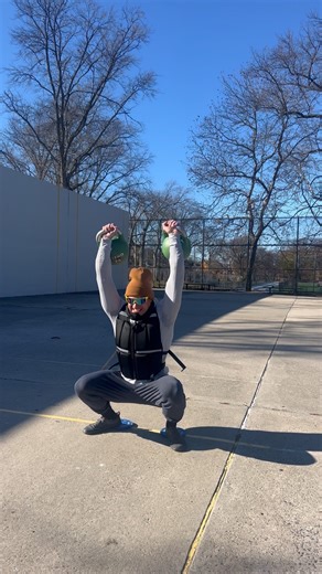 Eccentric Overhead Squat → Concentric Thrusters