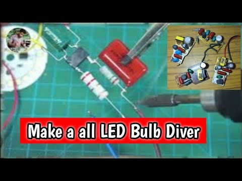 Make an all watts LED Bulb driver!!circuit 3W 9W 12W 24W 50W For LED Bulb #circuitbasics #leddriver