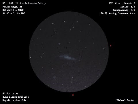 Sketching M31 the Andromeda Galaxy at the Eyepiece