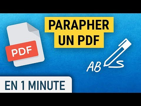 Comment parapher un PDF