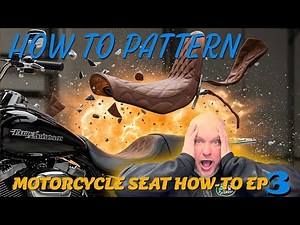 Custom Harley Seat Build Part 3 | Patterning from the Original Cover | Atomic Cycle Works