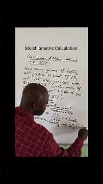 Gas Law and Molar Volume at STP Calculation #stem