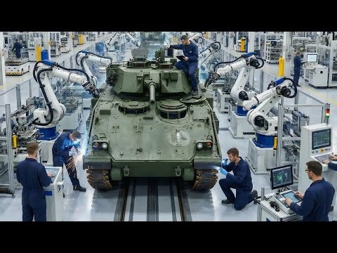 Inside the M3 Bradley Factory: How America Builds Its Armored Combat Vehicle (Full Process)