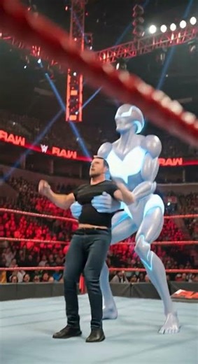WWE Alien launches man into crowd epic slam moment #WWE #Alien #Fight