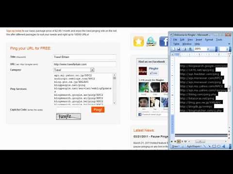 How To Ping Using Pingler.com - Free Service