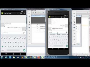 How to quickly send text messages between android studio emulators; without internet, SMS or credit.