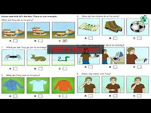 Movers 7 - Test 1 - Part 4 - Listening with Answer Booklet 🎧